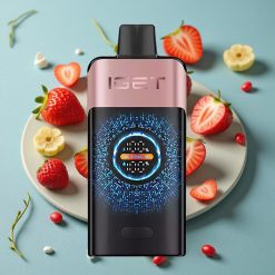 IGET ONE 12000 Puffs Disposable Vape Chupa Chups Fresa, 2700 mAh, Pantalla Curva a Color