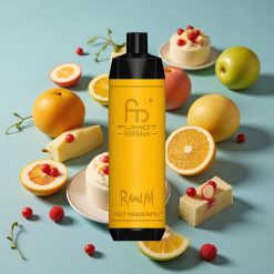 RandM Fumot Shisha 10000 Puffs Disposable Vape 18ml e-líquido Maracuyá Dulce 0.5% Nicotina