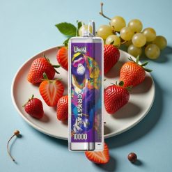 UWIN Crystal 10000 Puffs 18ml Recargable Tipo-C Luz RGB Fresa Uva vape al por mayor España