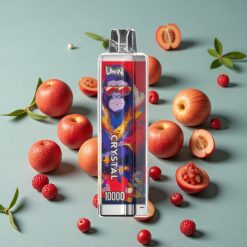 UWIN Crystal 10000 Puffs Disposable Vape Toro Rojo con luces RGB, 18ml, carga rápida Type-C