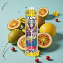 Uwin Shisha Hookah Crystal 20000 Puffs 22ml Kiwi Maracuyá Guayaba Tipo-C 650mAh