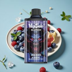 Vapsolo Super 15000 Puffs 40ml Arándano Grosella Negra Hielo Tipo-C 850mah