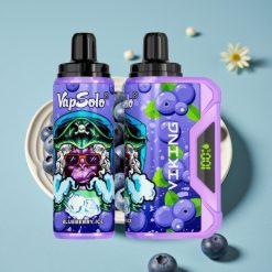 VapSolo VIKING 12000 Puffs Desechable 22ml Arándano Azul Tipo-C Pantalla LED